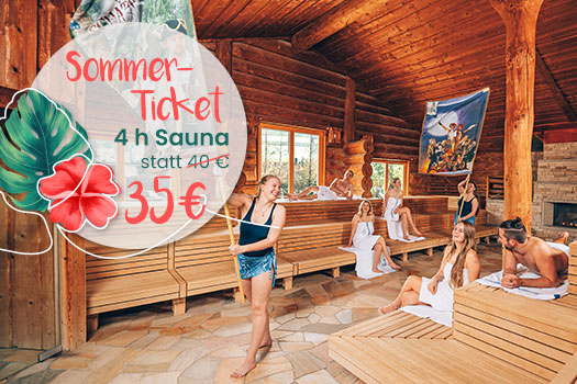 Sommerticket - 4 Std. THERME mit Vitalbad und Saunazutritt (gültig bis 30.9.19)